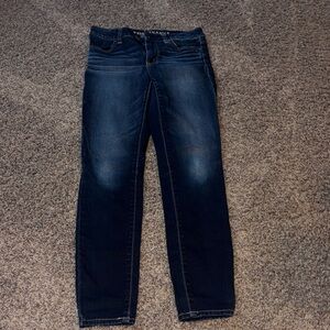 American eagle girls Dark high rise jegging- super stretch